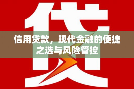 含山信用贷款，现代金融的便捷之选与风险管控