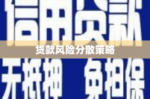 含山贷款风险分散策略