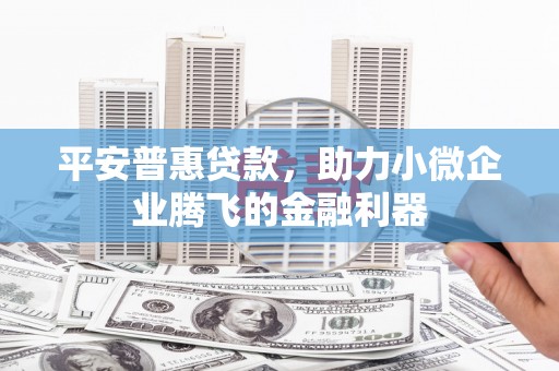 含山平安普惠贷款，助力小微企业腾飞的金融利器