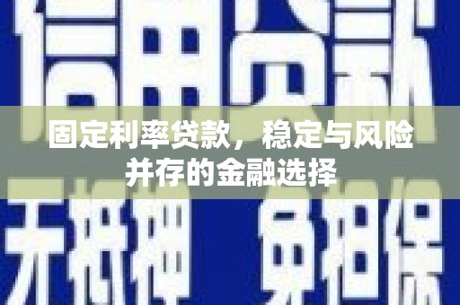 含山固定利率贷款，稳定与风险并存的金融选择
