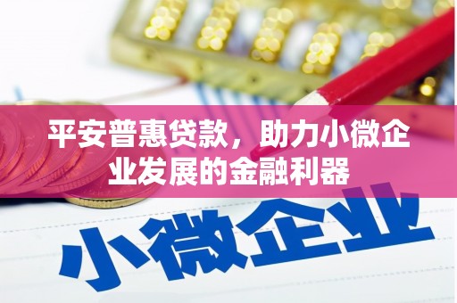 含山平安普惠贷款，助力小微企业发展的金融利器