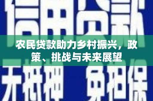 含山农民贷款助力乡村振兴，政策、挑战与未来展望