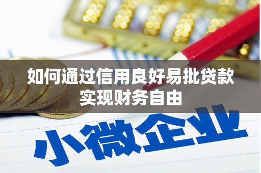 含山如何通过信用良好易批贷款实现财务自由