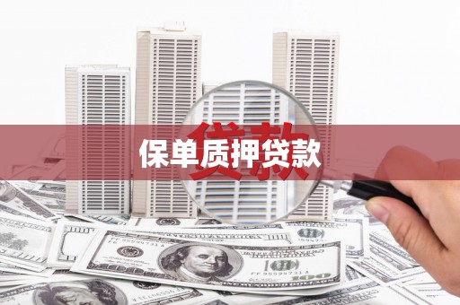 含山保单质押贷款