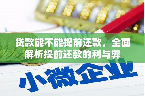 含山贷款能不能提前还款，全面解析提前还款的利与弊