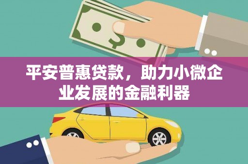 含山平安普惠贷款，助力小微企业发展的金融利器