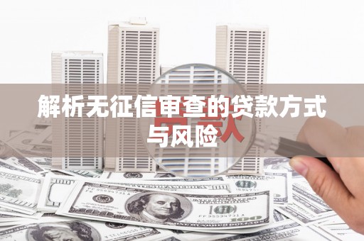 含山解析无征信审查的贷款方式与风险