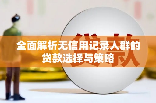 含山全面解析无信用记录人群的贷款选择与策略