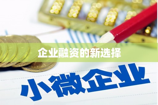 含山企业融资的新选择