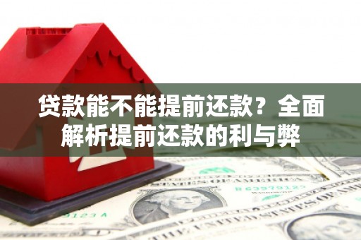 含山贷款能不能提前还款？全面解析提前还款的利与弊