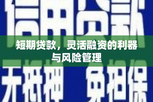 含山短期贷款，灵活融资的利器与风险管理